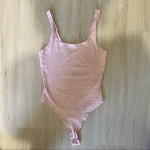 Bubble gum pink bodysuit (brand new)